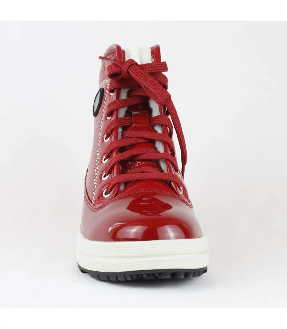 Chaussures viking à semelle cloutée simple rouge, demi-bottes rouges,  cadeau de Noël -  France