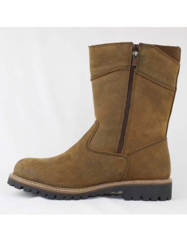 Bottes pour homme d'hiver en cuir gras