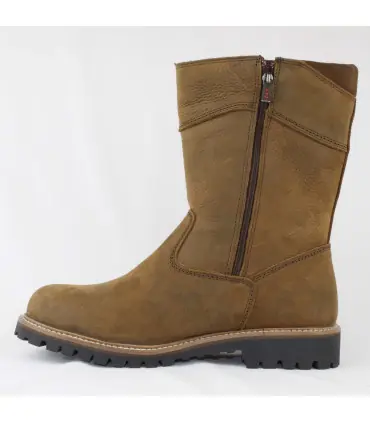 Fat leather winter boots for men