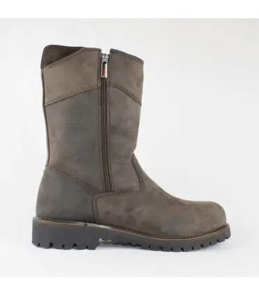 Fat leather winter boots for men