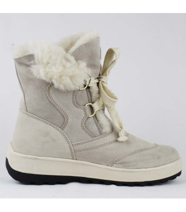Bottes grands froids en cuir hydrofuge moka pour femme - Olang Lappone