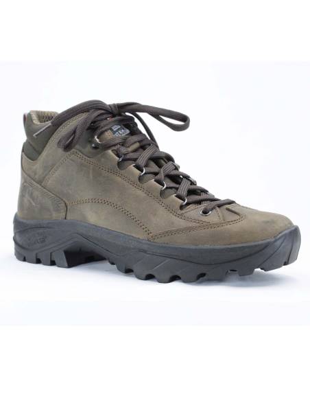 Chaussures chaudes d'hiver pour homme en cuir hydro york marron foncé 