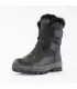 Women's après-ski boots with beautiful full-grain leather uppers and camouflage fabric collar