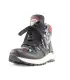 Women's warm boots in hydro leather with multi-color flower print