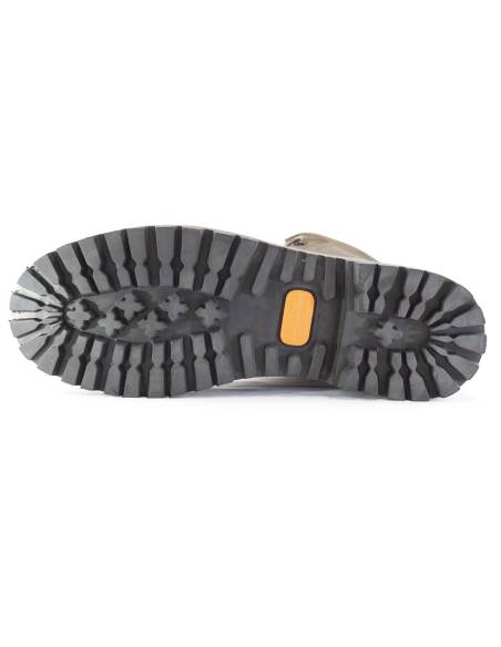 Bottes chaudes d'hiver pour hommes en cuir huilé marron et intérieur en thinsulate  