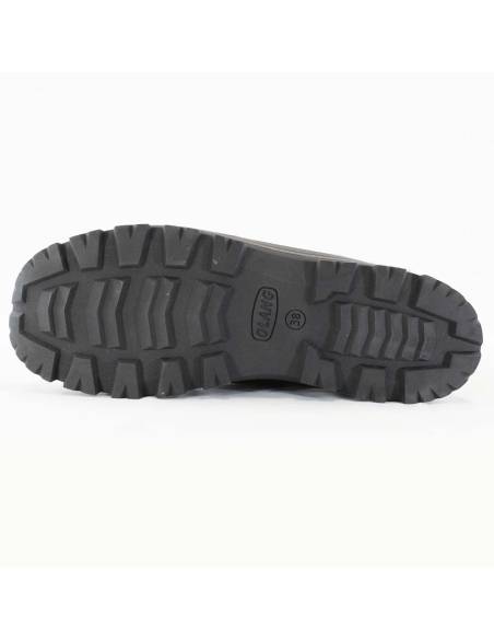 Bottines chaudes pour femme en polyester noir à pois et hydro york