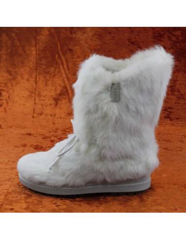 Botas de mujer de piel de conejo blanco - Olang CLARISSA