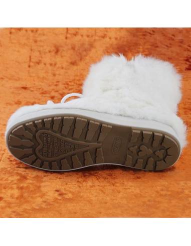 Botas de mujer de piel de conejo blanco - Olang CLARISSA