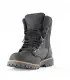 Men's warm winter boots in water-repellent waterproof leather and polyester fabric collar