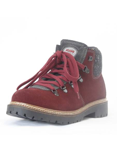 Bottes chaudes femme cuir suède et col en tweed - Olang Merano