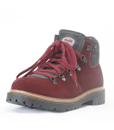 Bottes chaudes femme cuir suède et col en tweed - Olang Merano