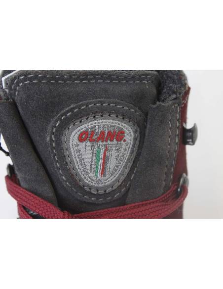 Women's warm suede boots with tweed collar - Olang Merano