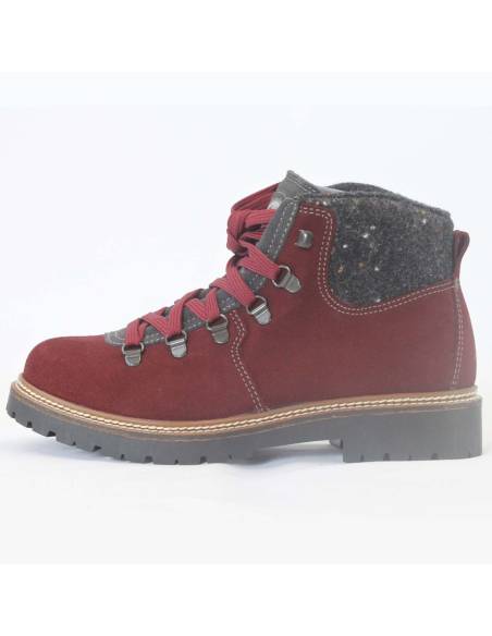 Bottes chaudes femme cuir suède et col en tweed - Olang Merano
