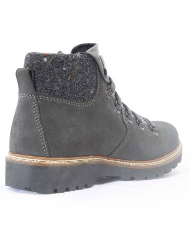 Women's warm suede boots with tweed collar - Olang Merano