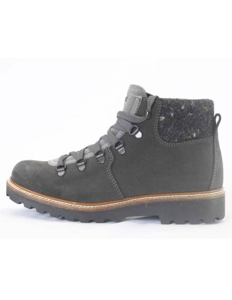 Warme Stiefel für Frauen aus Wildleder und Tweedkragen - Olang Merano