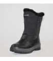 Warm women's mid-calf boots in polyester with black weights and zips