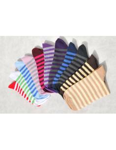 Cotton striped socks non comprimantes range