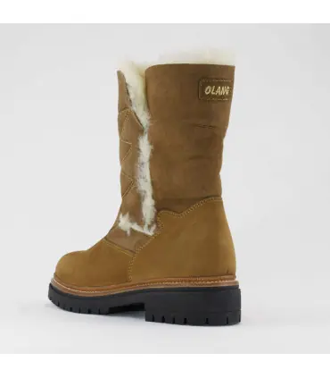 Women's winter boots in water-repellent leather with wool lining - Olang NEVE