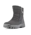 Men's winter boots in polyester with black quilted padding and wool lining