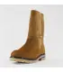 Warm winter boots in turned sheepskin and water-repellent leather uppers