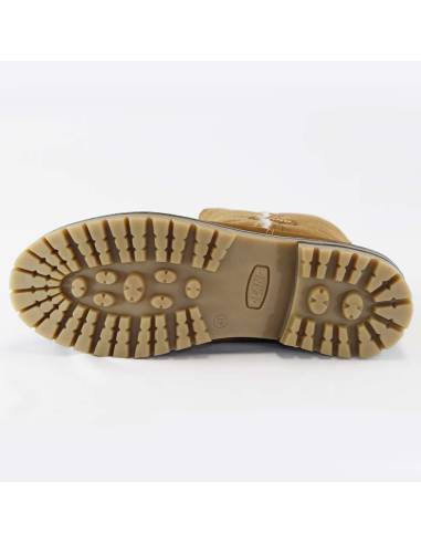 Warme Halbschuhe für Frauen aus gewendetem Schafsfell und Hydro-Leder.