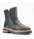 Women's warm boots in full grain cow leather with virgin wool lining