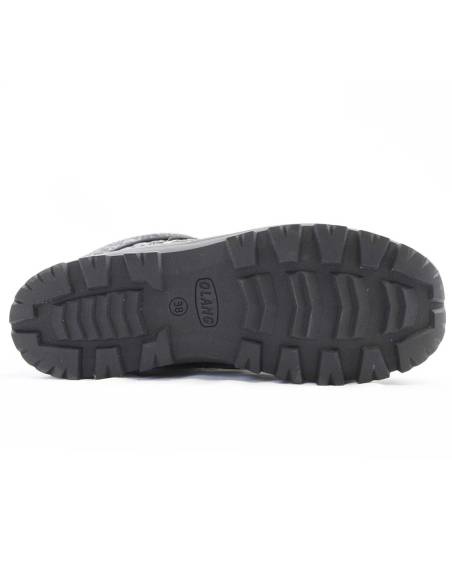 Botas de invierno cálidas para mujer en charol con cuello efecto burbuja