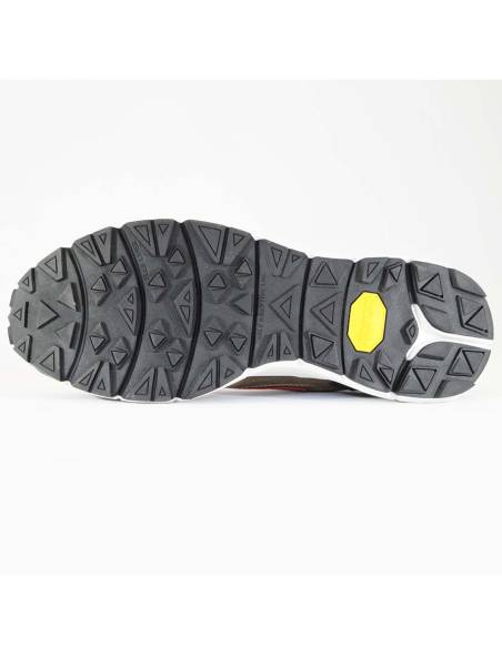 Baskets basses pour homme en cuir naturel avec empiècements en tissu noir
