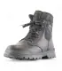 Chaussures d'hiver pour hommes en cuir hydrofuge noir avec crampons OC