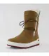 Women's warm boots in water-repellent cognac nubuck leather with pure wool lining