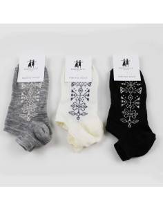 Women's merino wool socks jacquard Bengt & Lotta