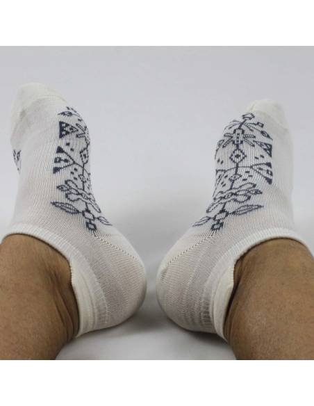 Socquettes chaudes femme laine mérinos créateurs  fantaisie