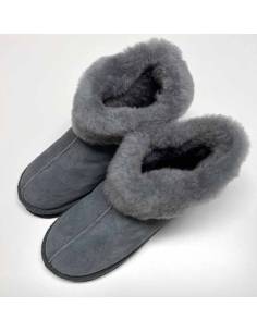 Swedish warm slippers for women in lambskin
