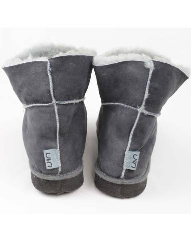 Zapatillas suecas calientes para mujer en piel de cordero