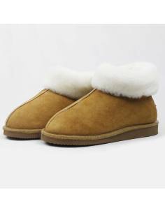 Swedish warm slippers for women in lambskin 2