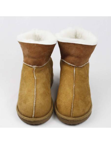 Swedish warm slippers for women in lambskin