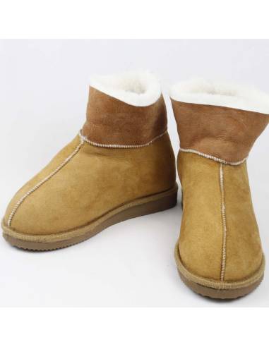 Swedish warm slippers for women in lambskin