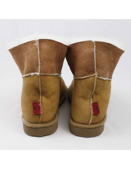 Swedish warm slippers for women in lambskin