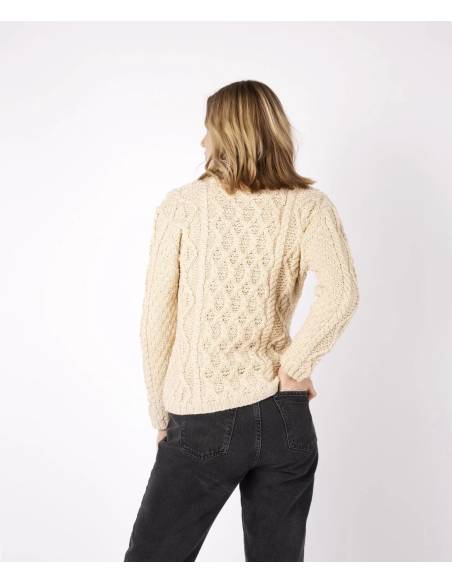 Submariner Rib Roll Neck Sweater for men in pure new wool