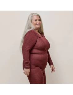 Maillot chaud et doux femme en laine mérinos et soie  2