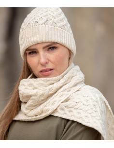 Thick warm scarf in pure merino wool 