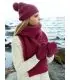 Thick warm scarf in pure merino wool 