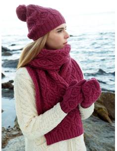 Thick warm scarf in pure merino wool 
