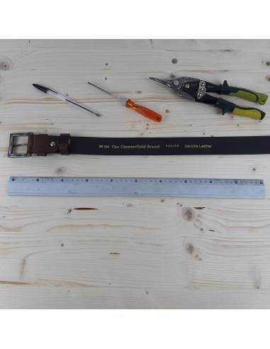 Raccourcir Ceinture en cuir de vache véritable