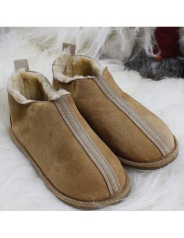Cálidas zapatillas nórdicas de piel de cordero SALLY