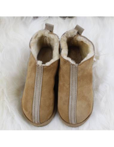 Cálidas zapatillas nórdicas de piel de cordero SALLY