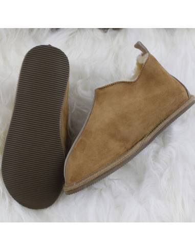 Cálidas zapatillas nórdicas de piel de cordero SALLY