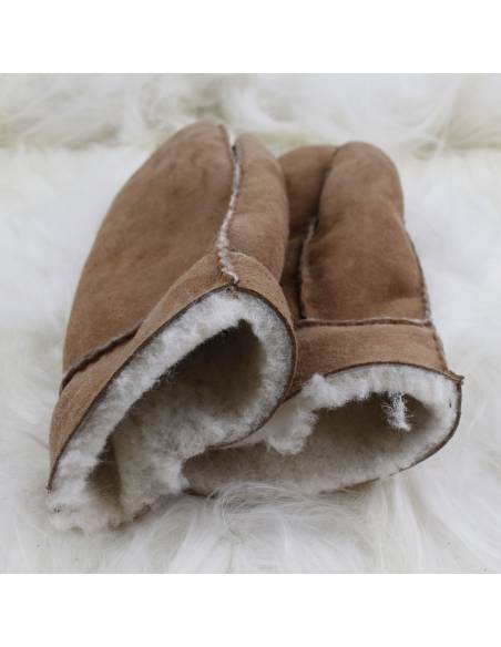 Mittens in genuine sheepskin