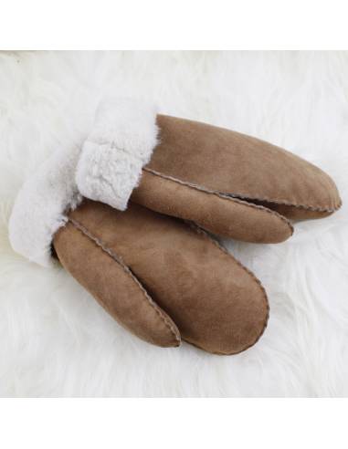 Mittens in genuine sheepskin