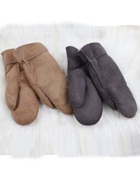 Mittens in genuine sheepskin